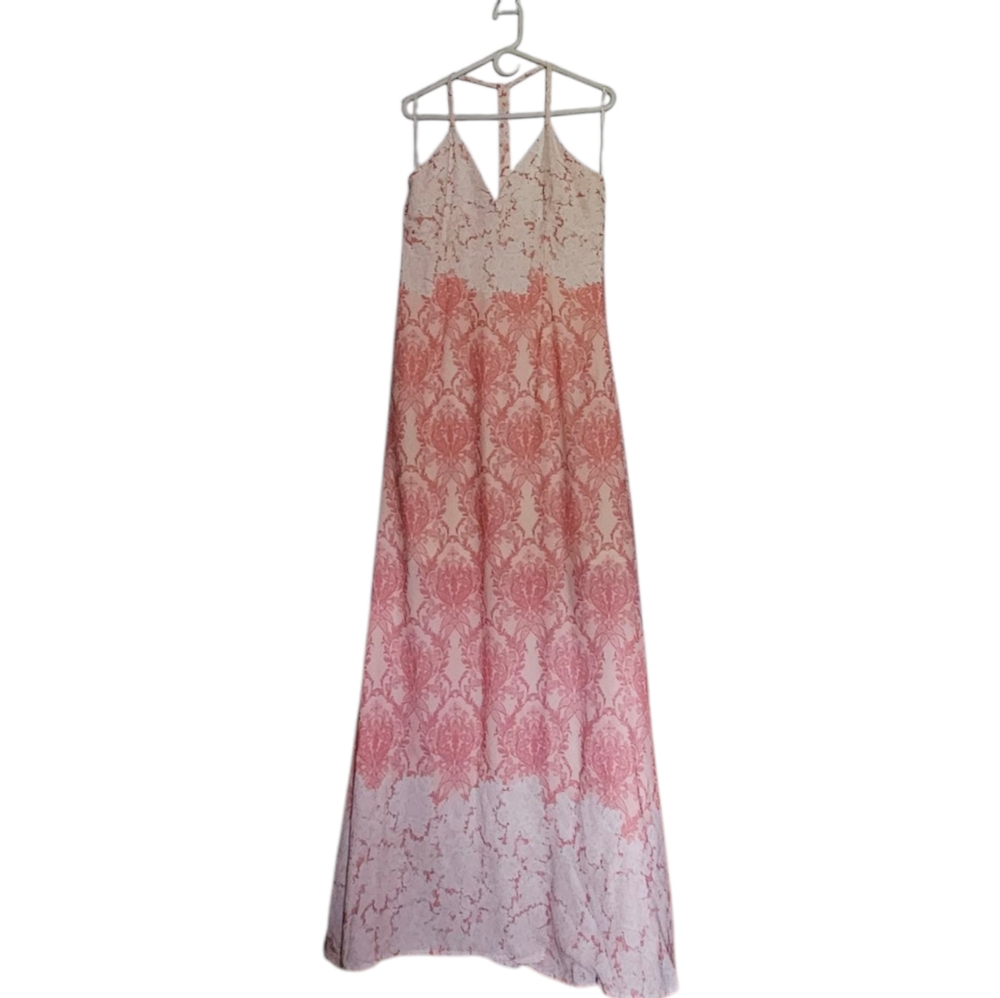 🔥 Filly Flair Pink Halter Maxi Sundress  Size XL